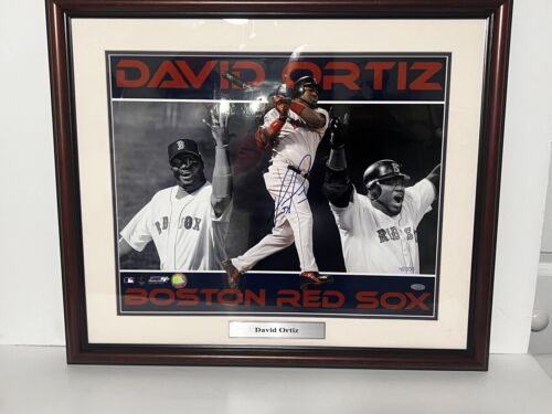 David Ortiz Boston Red Sox Autographed Framed PHOTO STEINER COA 16 x 20 4/2000