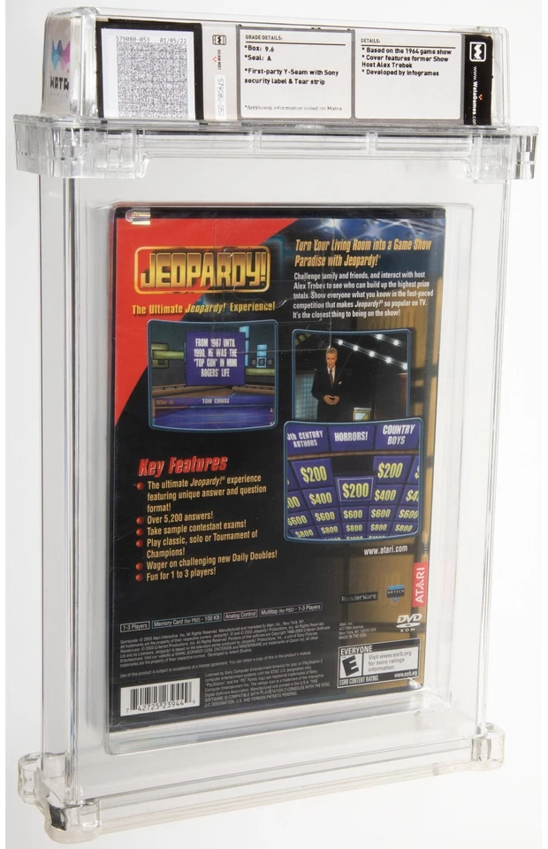 SEALED, Jeopardy! - Wata 9.6 A, PS2 Atari, Infogrames, E Rating, 2003, US - Image 2 of 2
