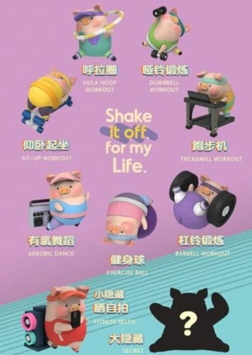 Toyzero + LuLu the Piggy The Fitness Club Series Blind Box Figur Spielzeug Geschenk - Bild 3 von 21