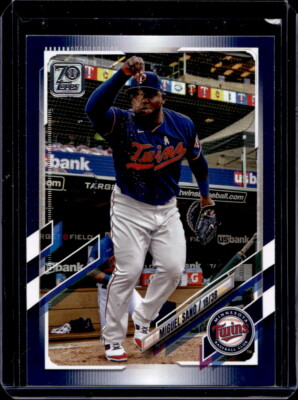 Miguel Sano 2021 Topps Baseball - Royal Blue #383 - Minnesota Twins