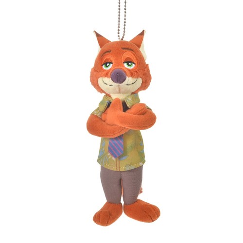 Disney Store Japan Nick Wilde Plush Doll Keychain The Fox And The Hound 40th Ebay