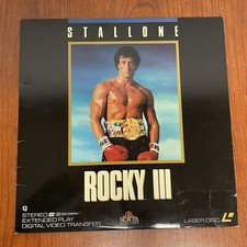 ROCKY III Laserdisc LD Extended Play RARE SYLVESTER STALLONE PART THREE 3