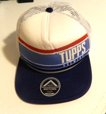 Tupps Brewery Trucker snapback cap hat.Mesh