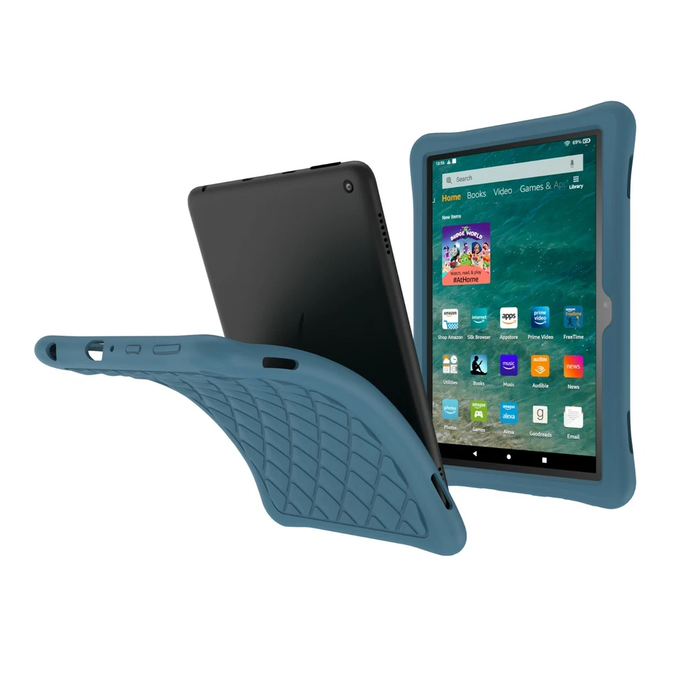 For Kindle Fire HD 8 & HD 8 Plus 12th 2022 Silicone Case Shock Proof Back Cover - Image 3 of 4