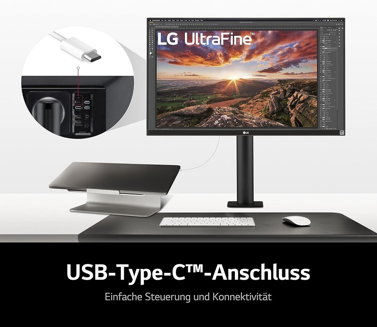 LG Ultrafine Ergo Monitor 27UN880-B 68.4 cm - 27 inches, 4K UHD