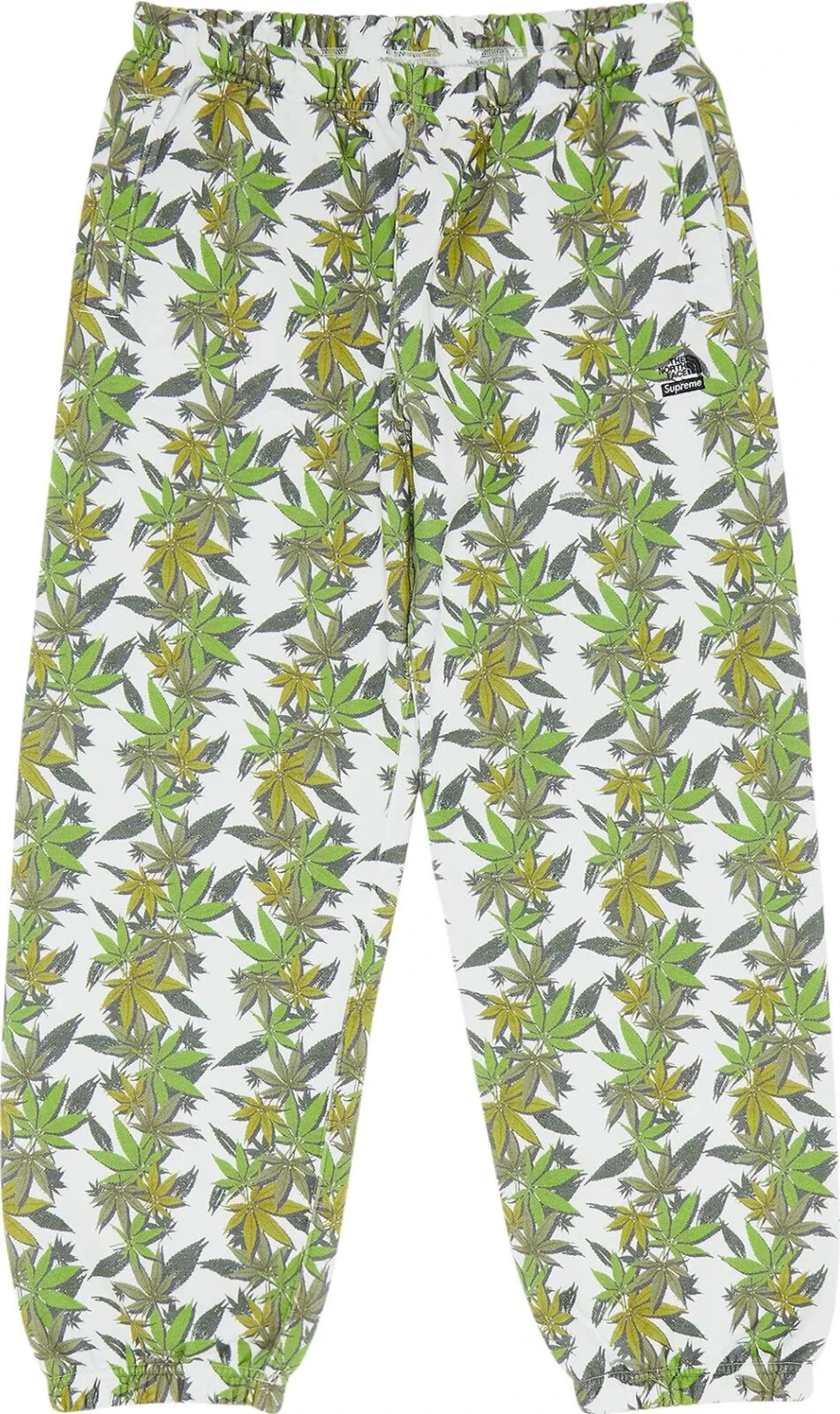 Pantalon de survêtement homme Supreme x The North Face Leaf S cordon de serrage feuille blanche neuf avec étiquette
