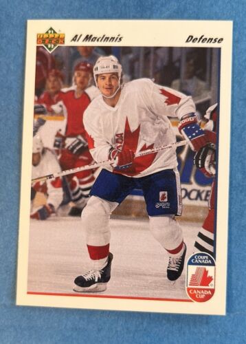 1991-92 Upper Deck #8 Al MacInnis HOF Canada Cup Calgary Flames NHL - Picture 1 of 2
