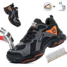 Steel Toe Cap Shoes For Men Work Boots Puncture-Proof Protective Shoes Sneakers
