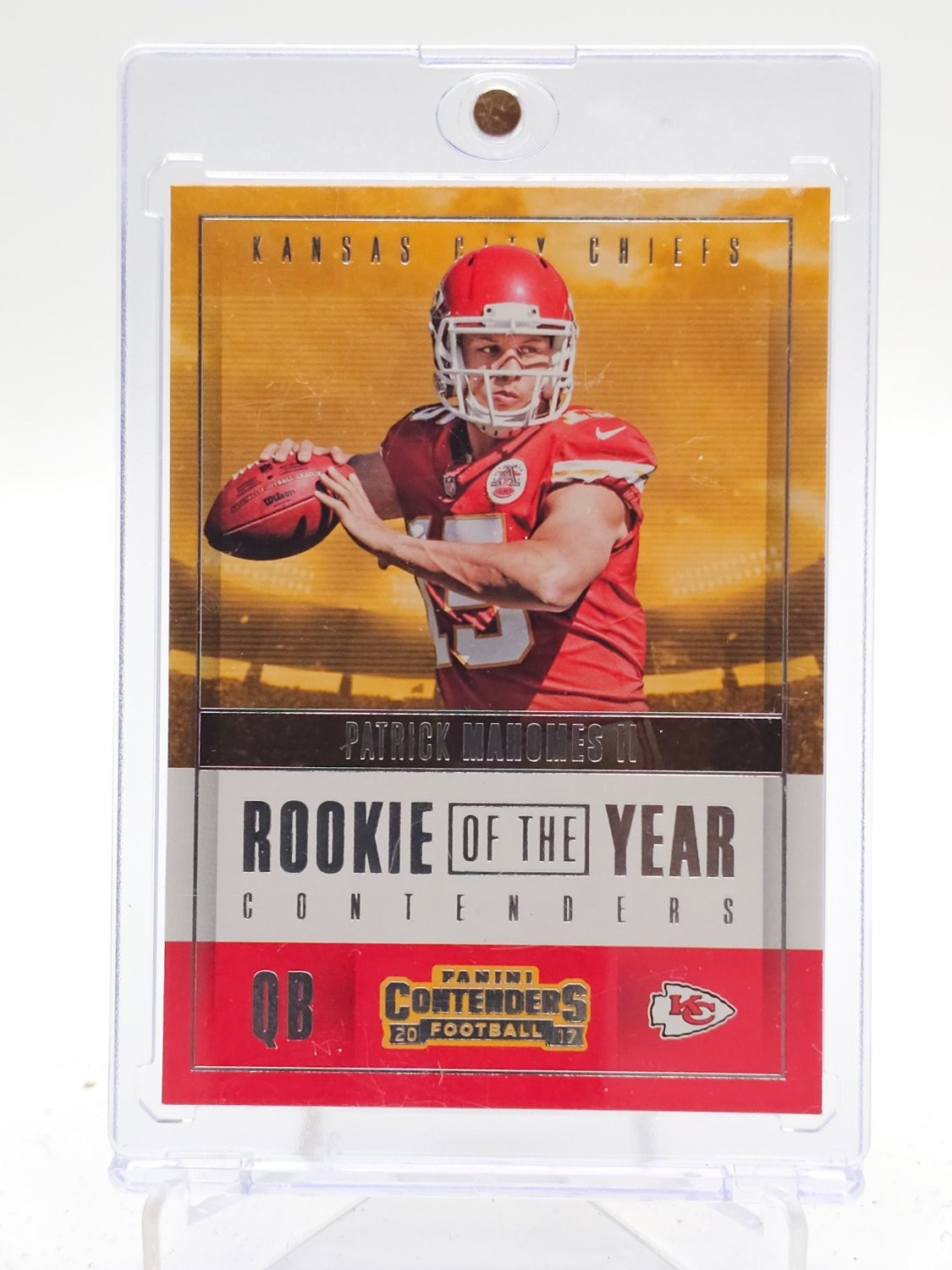 Patrick Mahomes Panini Contenders Rookie of the Year Contenders #RY3 Base