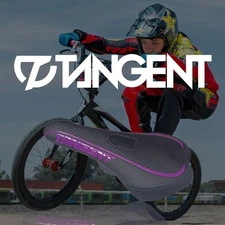 Tangent Remix Pivotal BMX Saddle (Black/Purple) (Mini)