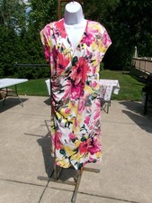 NWT MACKENZIE&JAMES FORAL PRINT DRESS 2X