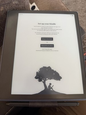 Amazon Kindle Scribe 1st Gen. 64GB, 10.2'' - Tungsten, Premium Pen and Leather