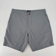 Faherty All Day Shorts Mens 34 Grey Hybrid Performance Boardshorts Quick Dry
