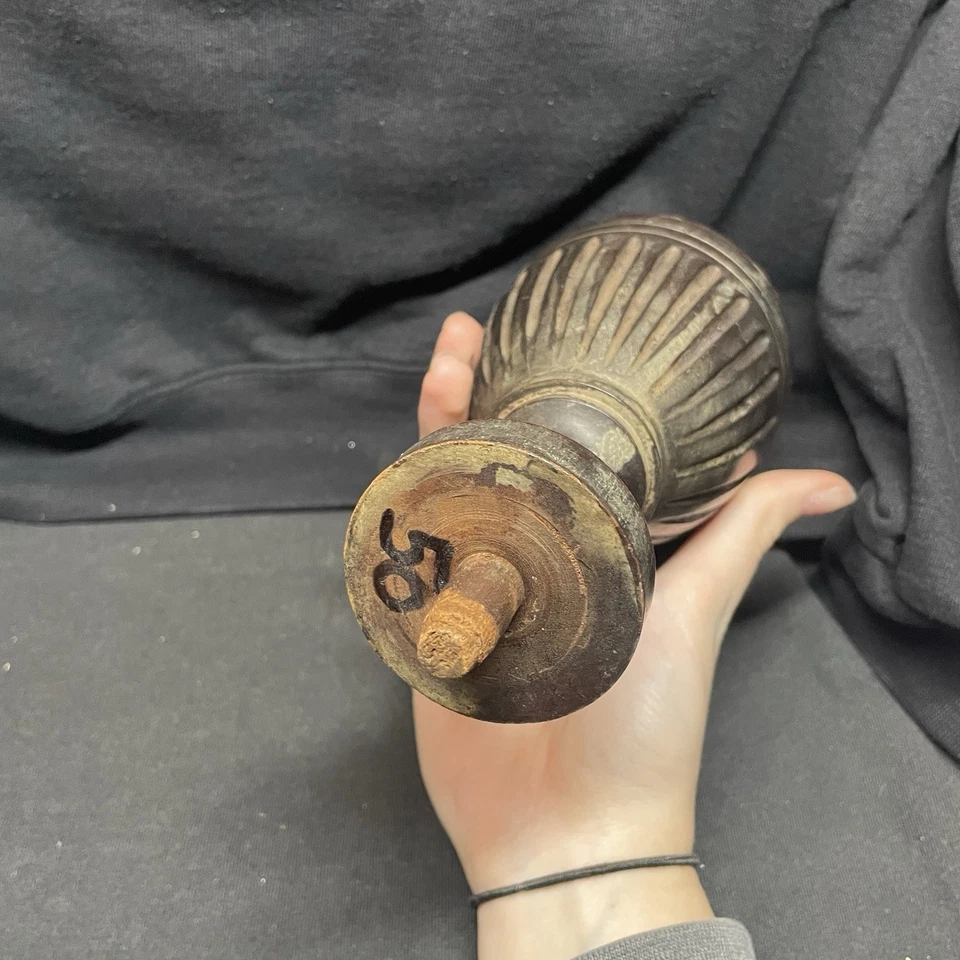 ACABADO DE MADERA - hermoso y masivo, remate de nogal del siglo XIX rescatado de Foto 4 de 4