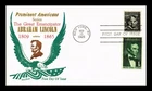 DR JIM STAMPS US COVER LINCOLN PROMINENT AMERICANS FDC COMBO KHOL KRAFT