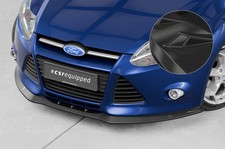 Cup Spoiler Lippe Front Ansatz Carbon Look für Ford Focus MK3 Basis CSL477-C