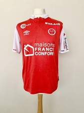 Stade de Reims 2019-2020 Home Chavalerin match worn Umbro Ligue 1 France shirt