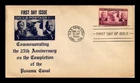 US COVER PANAMA CANAL 25TH ANNIVERSARY FDC SCOTT 856 NAVAL CANCEL ADDRESSED