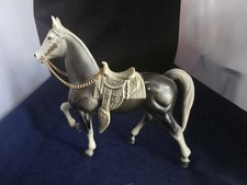 Vintage WS Plastic Model Western Horse With Chain Bridle And Saddle 2155