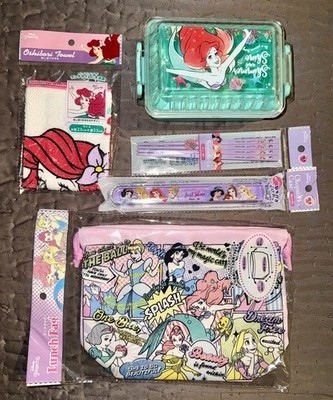 Disney Little Mermaid Ariel Bento Box Lunch Set   Japan Exclusive  New