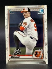 2020 Bowman Draft Chrome 1st #BD-117 Carter Baumler Orioles