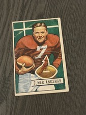 1951 Bowman #97 Elmer BUD ANGSMAN Chicago Cardinals Football Card (Read)