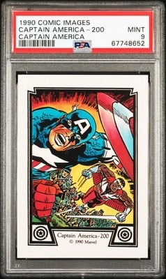1990 COMIC IMAGES CAPTAIN AMERICA CAPTAIN AMERICA-200 PSA 9