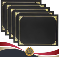 10 Packs Certificate Holders, Black Certificate Covers, Diploma Holders, Certifi