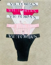 Victoria's Secret Exploded Logo Cotton 90s Brief Panty 5 pack size M