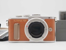 Olympus Pen E-PL8 16.1MP Digital Camera Body Brown Used Tested From Japan