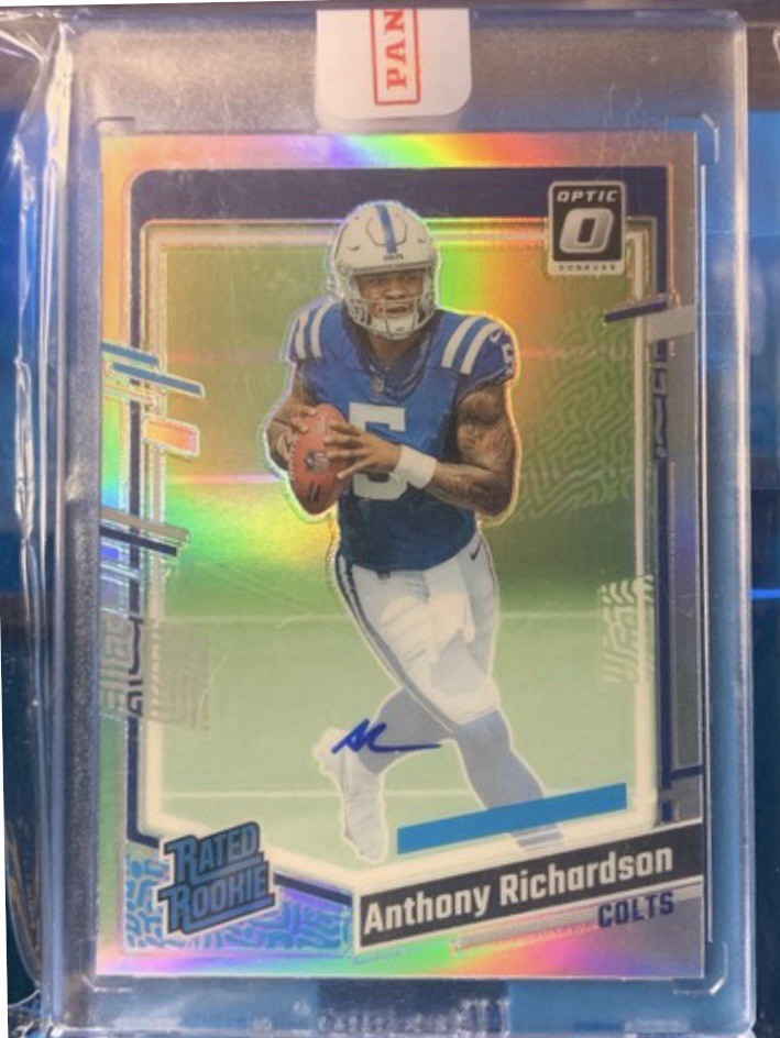 2023 Optic - Rated Rookie Holo Prizm #247 Anthony Richardson (RC) Auto /75