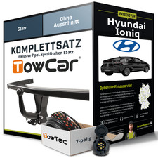 Für HYUNDAI Ioniq Typ AE Anhängerkupplung starr +eSatz 7pol 03.2016-07.2022 NEU