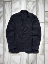 Gabriele Pasini Lardini Men Linen Cotton Blazer Jacket Black IT 48 Sport Coat