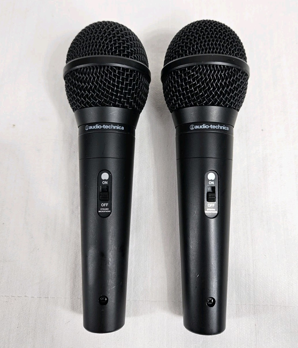 Audio-Technica Black M4000S Handheld Dynamic Microphone Mic Lot Of 2 UNTESTED 
