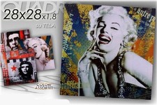 Quadro tela Marylin Monroe / Che Guevara Cm. 28x28