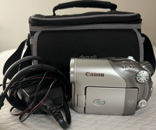 Canon DVD Camcorder 4.0MP 10x Optical Zoom Silver w/ Case, Charger, Accessories