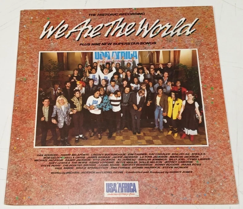 USA For Africa "We Are The World" 1985 Aust 1st.Press Excellent+++ Vinyl LP - Image 2 of 4