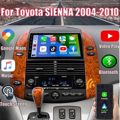 For Toyota SIENNA 2004-2010 Android 12 Apple CarPlay Car Stereo Radio GPS Navi