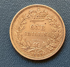 1853 Shilling. Victoria. Very Fine