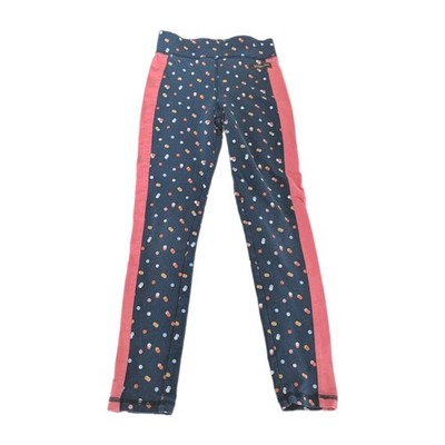 Matilda Jane Girl's Polka Dot Confetti Leggings Blue Pink Birthday Party Size 8
