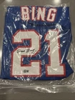 DAVE BING AUTOGRAPHED DETROIT PISTONS #21 BLUE BASKETBALL JERSEY BECKETT