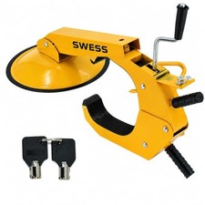 Trailer Wheel Lock Clamp, Adjustable Heavy-Duty Anti-Theft Trailer Lock 1