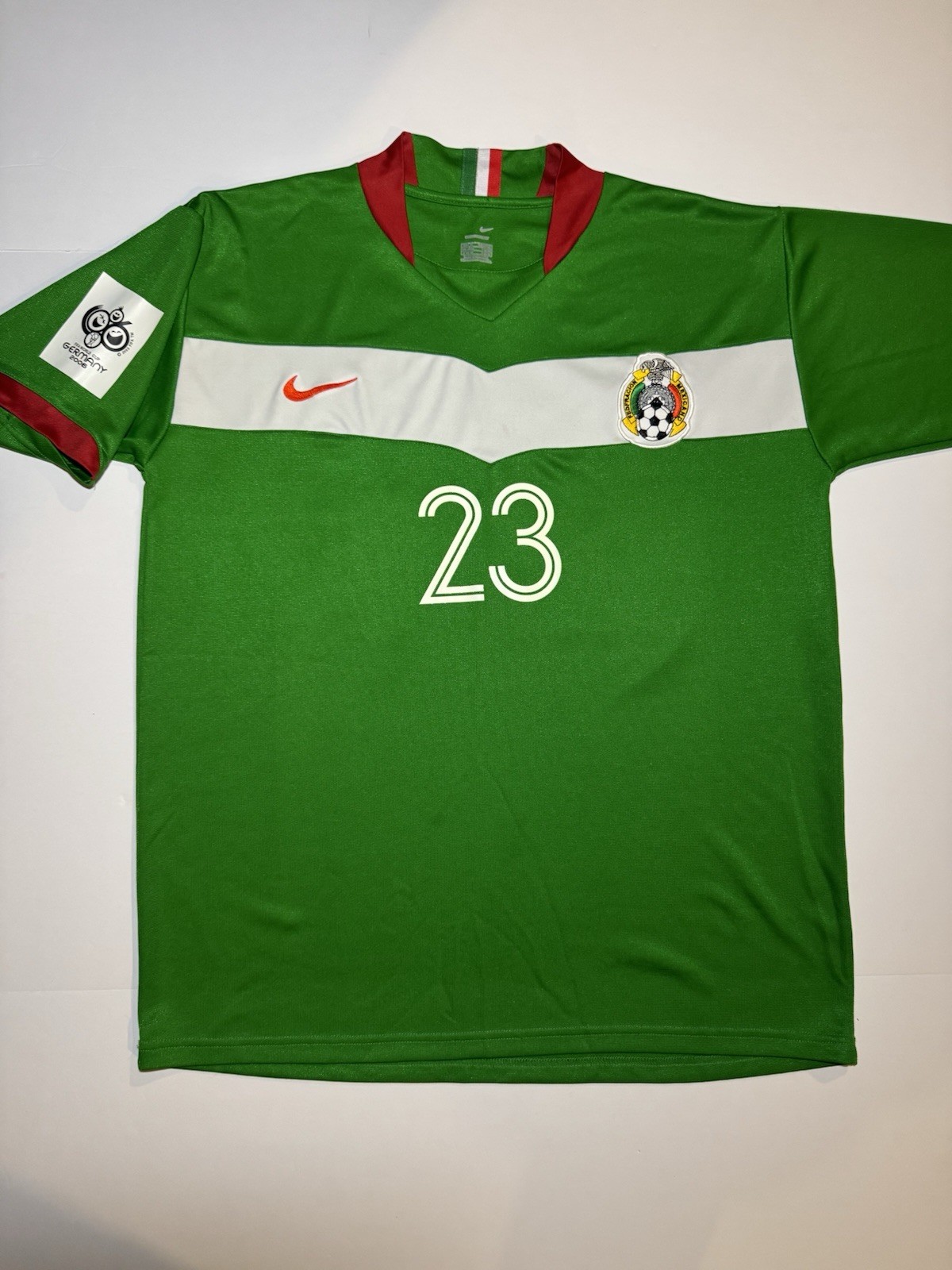Nike Mexico 2006 World Cup Jersey Perez 23 Mens Large Green Futbol Soccer