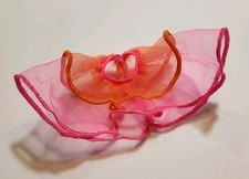 BARBIE SKIRT PINK ORANGE SHEER TUTU BALLET BALLERINA FASHION STYLE DOLL CLOTHES