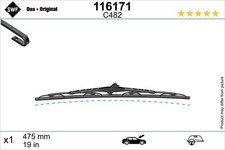 SWF Wischblatt Scheibenwischer DAS ORIGINAL SINGLE 116171 für VW LUPO 1 6X1 6E1