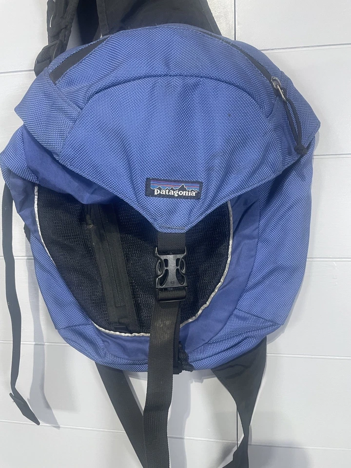 Patagonia Vintage 1996 Blue Lightweight Backpack Rare Made in USA Single Strap - Image 2 of 4