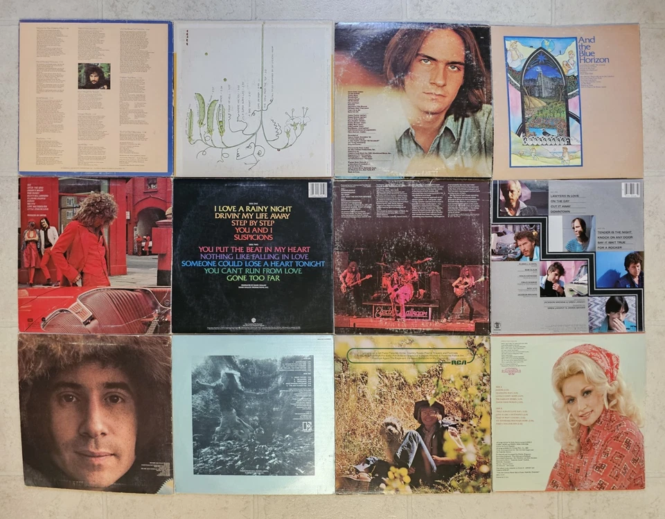Singer/Songwriter Vinyl LP Lot 12 (Cat Stevens, Paul Simon, James Taylor, More!) Foto 2 de 4