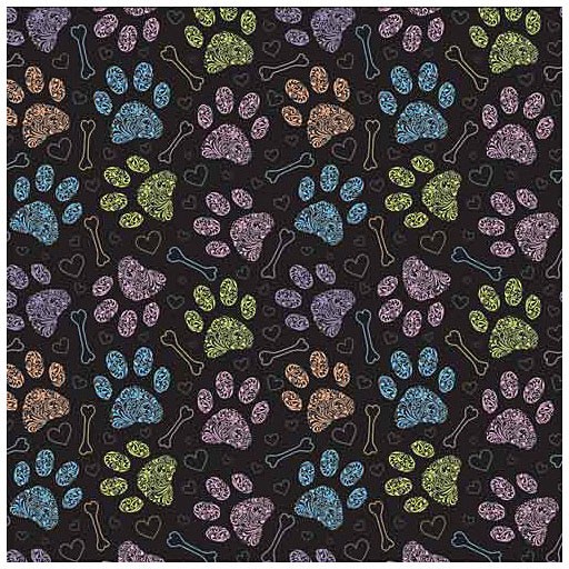 Банданы для домашних животных Carolina Manufacture Colorful Paws - Стильные аксессуары для собак размером 22х22 см