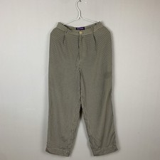 Vintage Ralph Lauren Purple Label Silk CHECKERED Classic PANTS Women  s Size 8