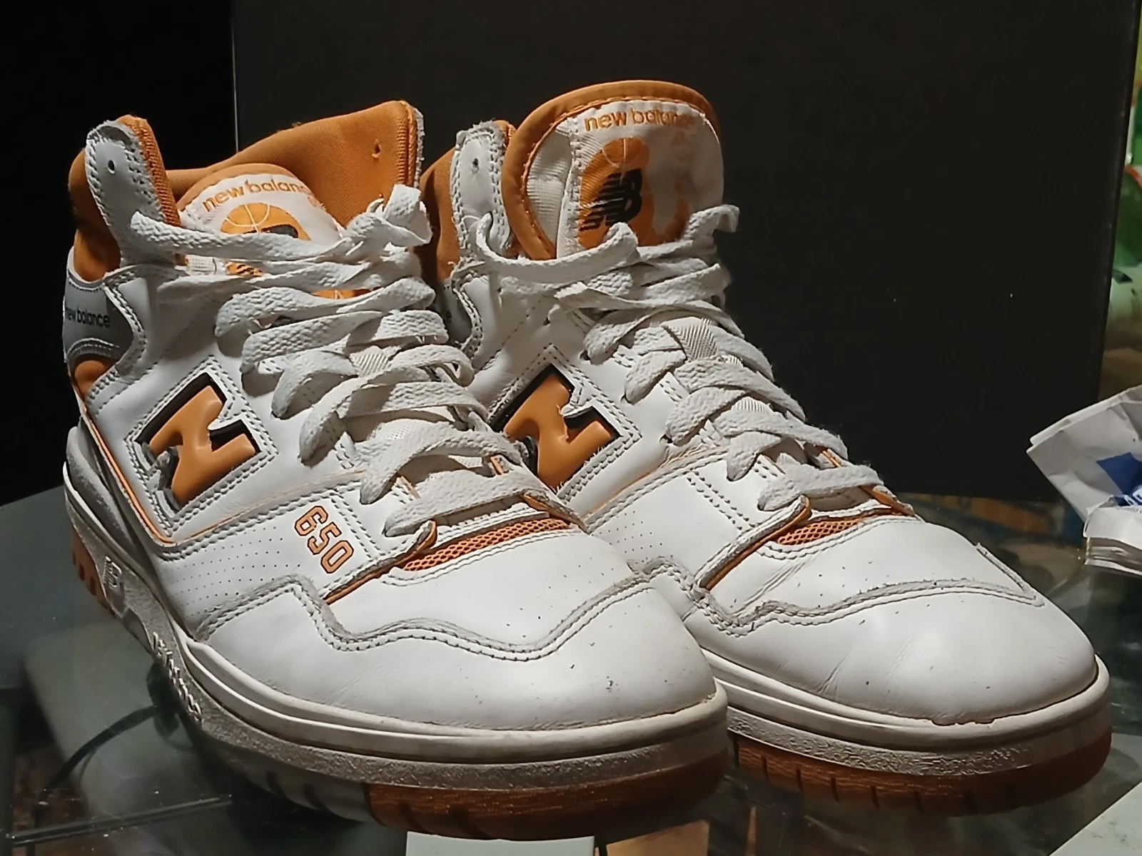 New Balance 650 white&orange taglia 44½ (EU) pari al nuovo